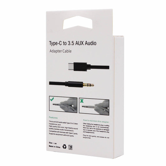 USB-C auf 3,5 mm AUX-Kabel Adapter – Weiß - MIZO.at