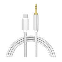 USB-C to 3.5mm AUX Cable | Audio Adapter White - MIZO.at