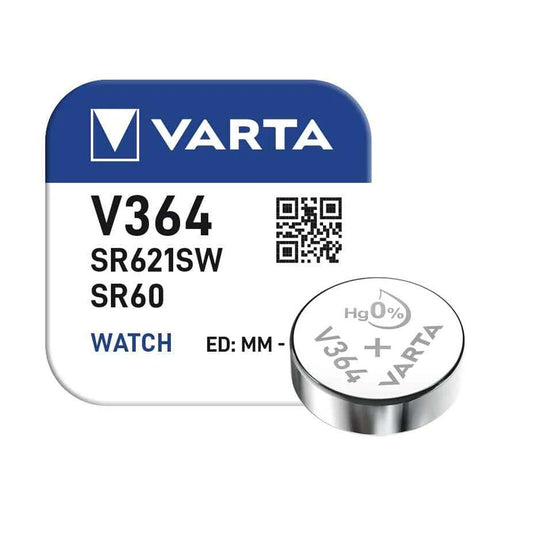 Varta V364 Silver Batterie SR60 Knopfzelle 1 Stück - MIZO.at
