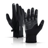 Winter-Sporthandschuhe mit Touchscreen & wasserdicht – Schwarz - MIZO.at