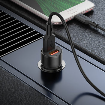 Borofone BZ19 Auto-Ladegerät + 1m Kabel | 2×USB QC/FCP/AFC - MIZO.at