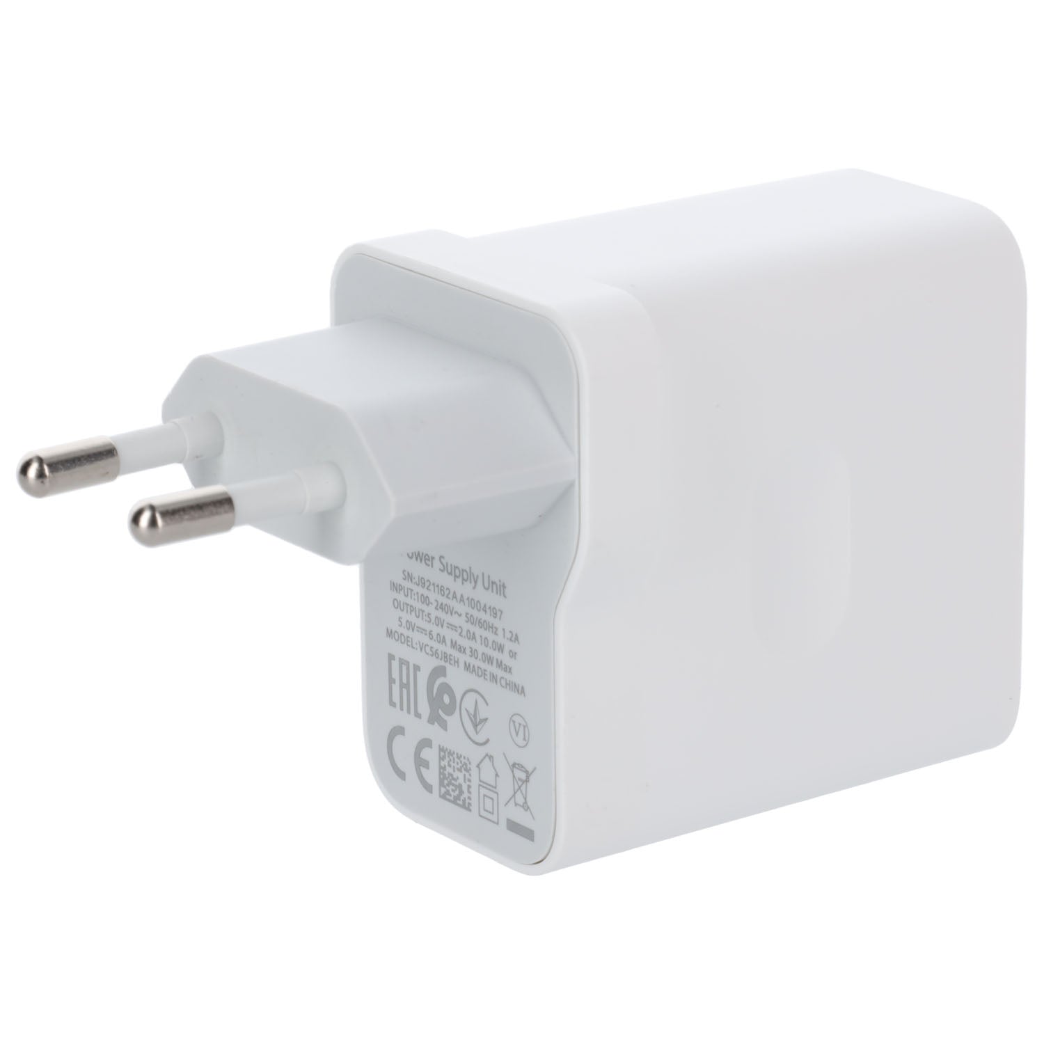 30W - Oppo VC56JBEH Power Travel Charger (White) - MIZO.at