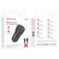 Borofone BZ19 Auto-Ladegerät + 1m Kabel | 2×USB QC/FCP/AFC - MIZO.at