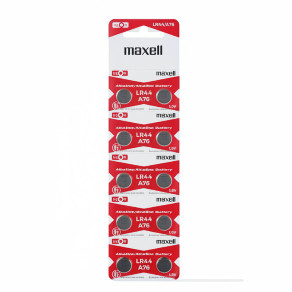 10er Pack Maxell G13 AG13 LR44 Alkaline Mini Batterien - MIZO.at