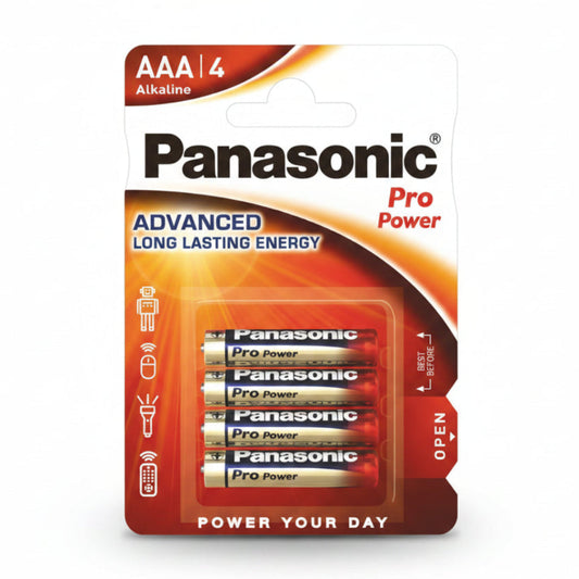 AAA Batterie 1.5V LR03 Micro Pro Power 4er Pack Panasonic - MIZO.at