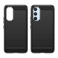 Galaxy A54 5G Carbon Case | Flexible Silicone Cover Black - MIZO.at