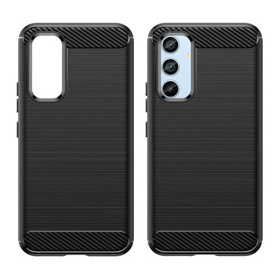Galaxy A54 5G Carbon Case | Flexible Silicone Cover Black - MIZO.at