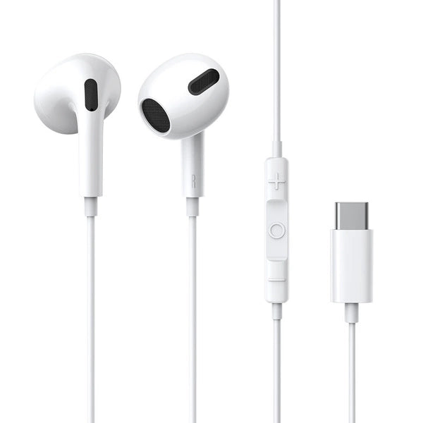 Baseus Encok C17 USB-C Earphones | White In-Ear Wired Headphones - MIZO.at