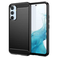Galaxy A54 5G Carbon Case | Flexible Silicone Cover Black - MIZO.at