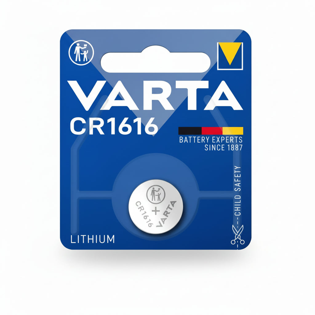Varta CR1616 Lithium Batterie – 3,0V Knopfzelle - MIZO.at