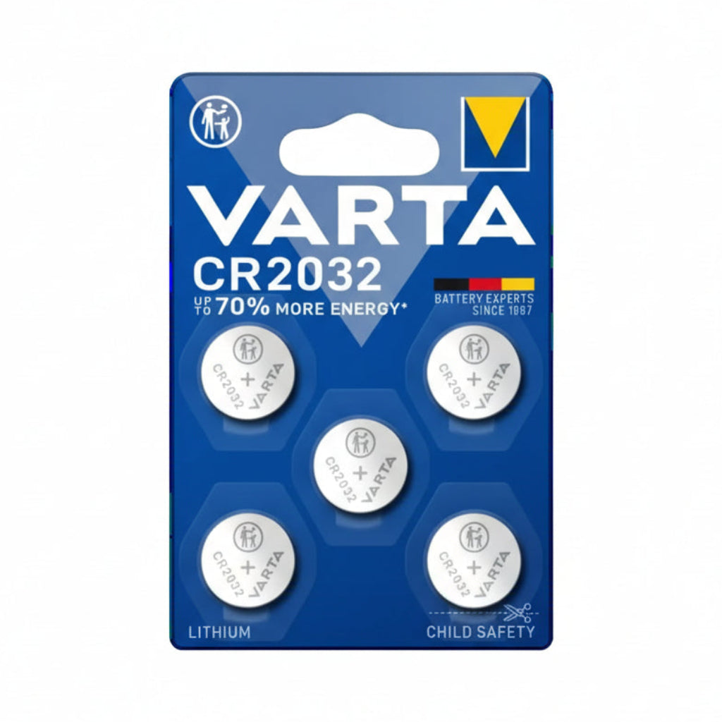 Varta CR2032 Lithium Knopfzellen 5er Pack 3 V - MIZO.at