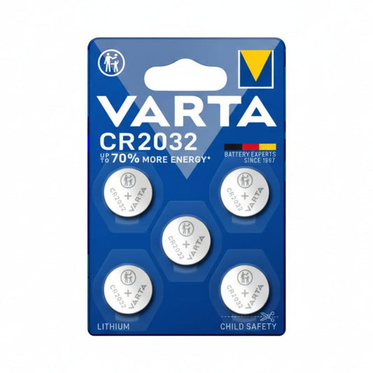 Varta CR2032 Lithium Knopfzellen 5er Pack 3 V - MIZO.at
