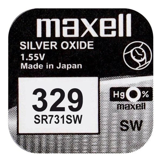 Maxell 329 Silver Batterie – 1,55V SR731SW Knopfzelle - MIZO.at