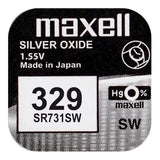 Maxell 329 Silver Batterie – 1,55V SR731SW Knopfzelle - MIZO.at