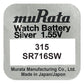 Murata 315 SR716SW Silber Knopfzelle 1,55 V - MIZO.at