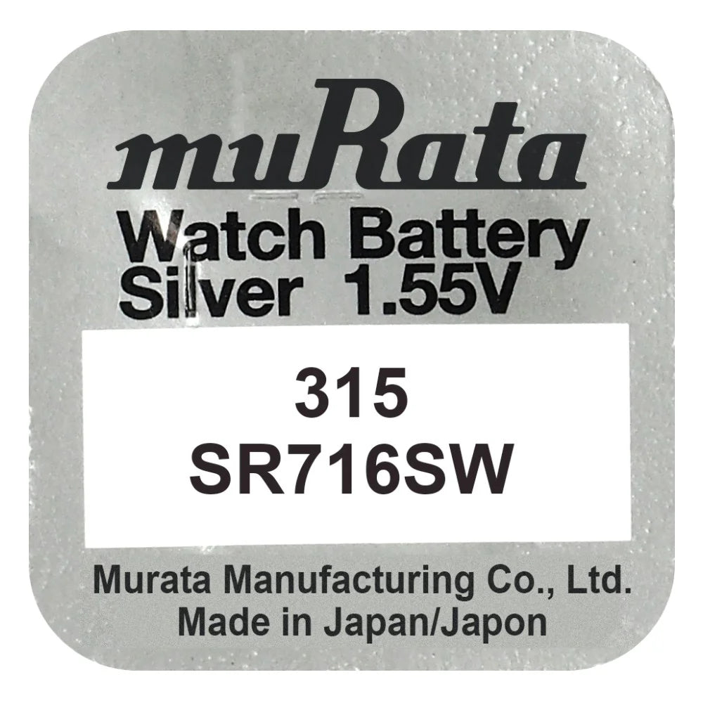 Murata 315 SR716SW Silber Knopfzelle 1,55 V - MIZO.at