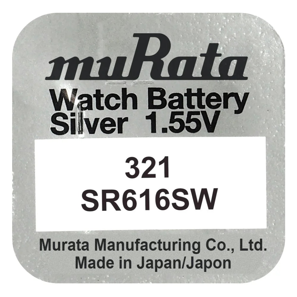 Murata 321 SR616SW Silber Knopfzelle 1,55 V - MIZO.at