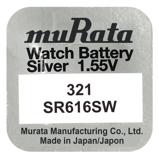 Murata 321 SR616SW Silber Knopfzelle 1,55 V - MIZO.at