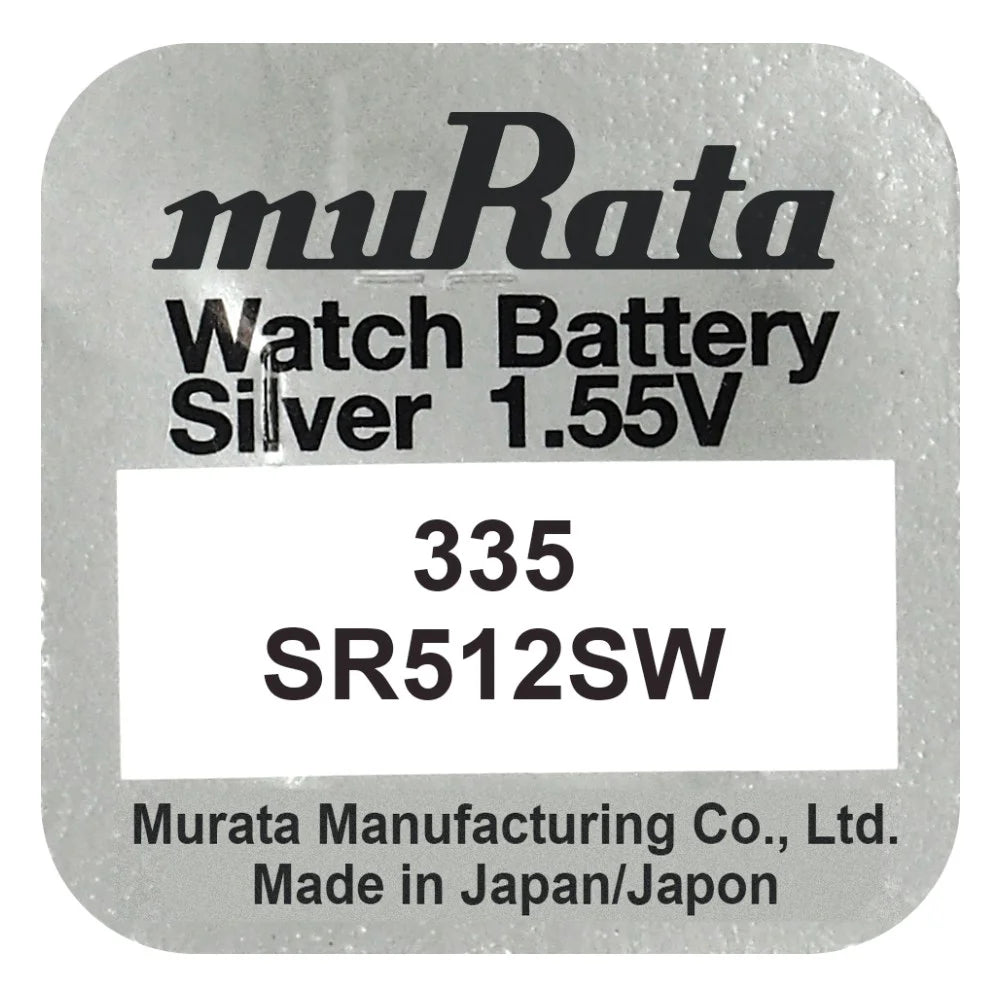 Murata 335 SR512SW Silber Knopfzelle 1,55 V - MIZO.at