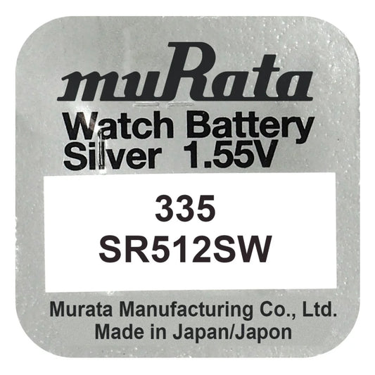 Murata 335 SR512SW Silber Knopfzelle 1,55 V - MIZO.at