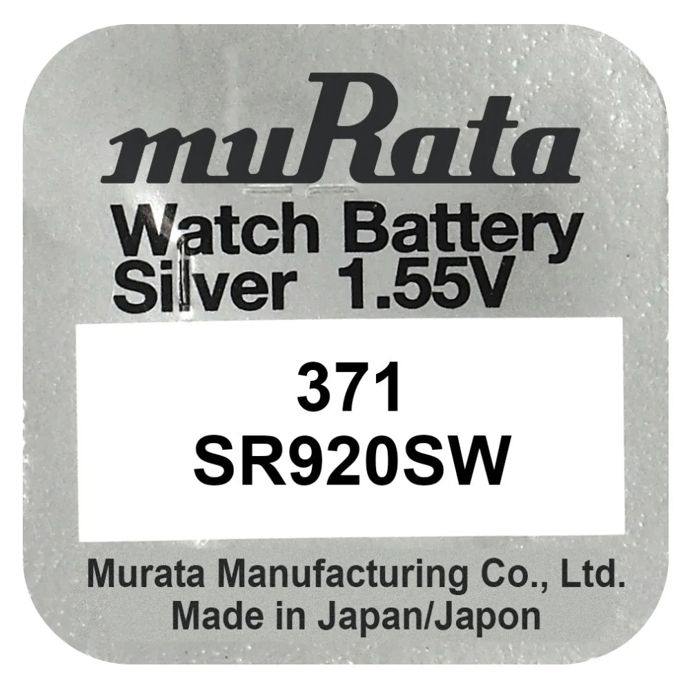 Murata 371 SR920SW Silber Knopfzelle 1,55 V - MIZO.at