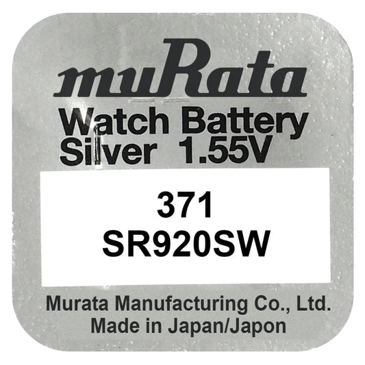 Murata 371 SR920SW Silber Knopfzelle 1,55 V - MIZO.at