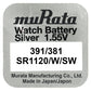 Murata 381 SR1120SW Silber Knopfzelle 1,55 V - MIZO.at
