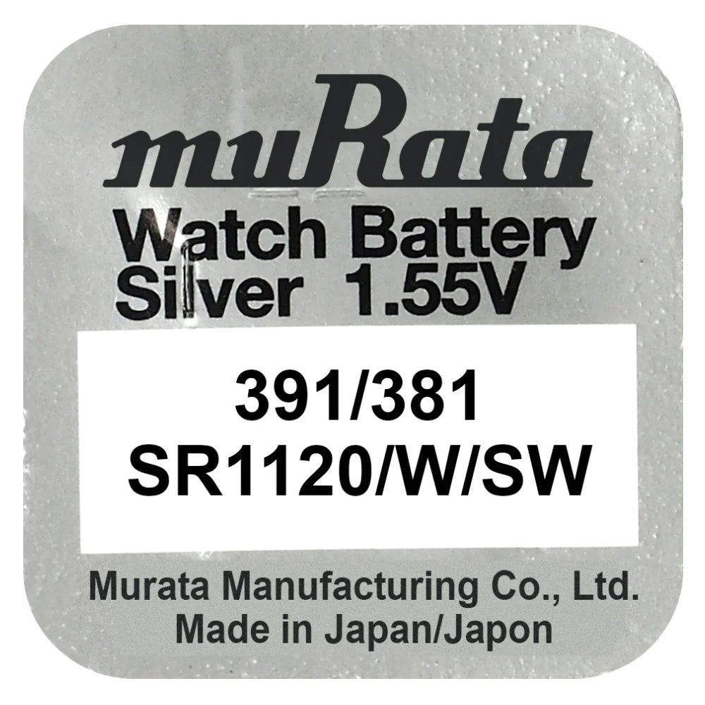 Murata 381 SR1120SW Silber Knopfzelle 1,55 V - MIZO.at