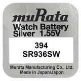 Murata 394 SR936SW Silber Knopfzelle 1,55 V - MIZO.at