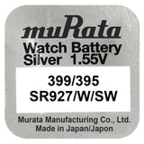 Murata 395 SR927SW Silber Knopfzelle 1,55 V - MIZO.at
