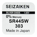 Seizaiken/Seiko 303 SR44SW Silber Knopfzelle 1,55 V - MIZO.at