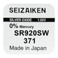Seizaiken SR920SW (371) Silberoxid Uhrenbatterie 1,55 V - MIZO.at