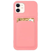 Samsung S21 Ultra Card Case | Pink Silicone Wallet with Card Slot - MIZO.at