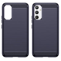 Samsung Galaxy A54 5G Carbon Case | Flexible Silicone Cover in Blue - MIZO.at