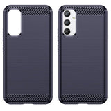 Samsung Galaxy A54 5G Schutzhülle – Carbon Case Blau Flexible Silikon - MIZO.at
