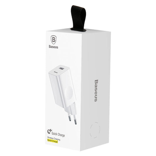 Baseus Quick Charger 24W USB-A QC 3.0 Ladegerät Weiß - MIZO.at