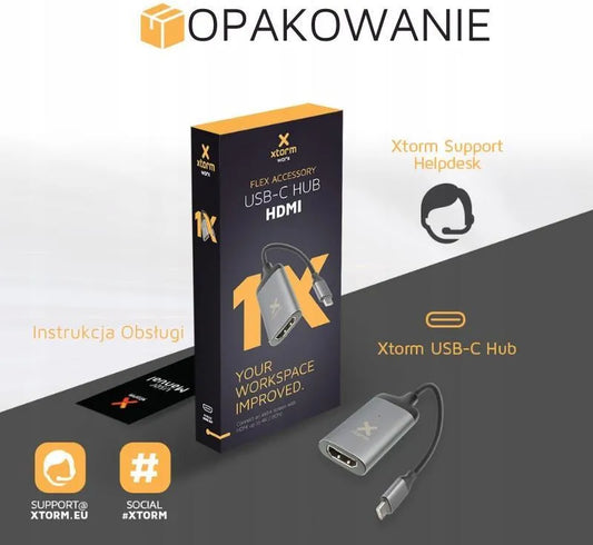 XTORM Worx USB-C Hub | HDMI, Multi-Port Adapter, XXWH01 - MIZO.at