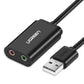 Ugreen Externe Soundkarte USB auf 3,5 mm Klinke – Stereo DAC - MIZO.at