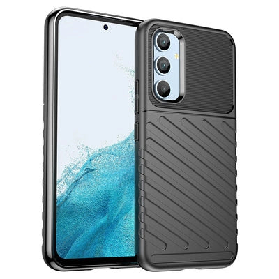 Samsung Galaxy A54 5G Schutzhülle – Thunder Case Schwarz Silikon Armor Premium - MIZO.at