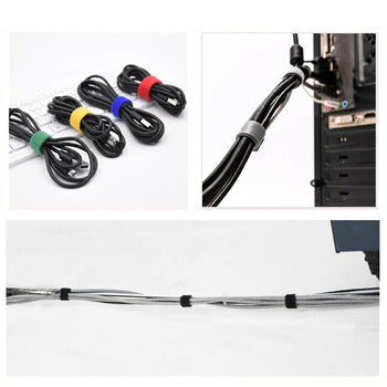 Red Velcro Cable Organizer 5m | Reusable & Self-Adhesive - MIZO.at