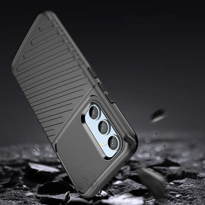 Samsung Galaxy A54 5G Schutzhülle – Thunder Case Schwarz Silikon Armor Premium - MIZO.at