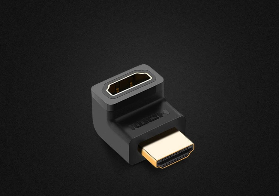 Ugreen Right Angle HDMI Adapter | 4K 60Hz Space-Saving - MIZO.at