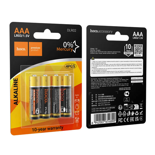 4er Pack Hoco DLR02 AAA Alkaline Batterien 1,5 V - MIZO.at