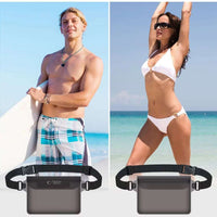 Tech-Protect UWP10 Waterproof Pouch | 10" Universal, Black/Clear - MIZO.at