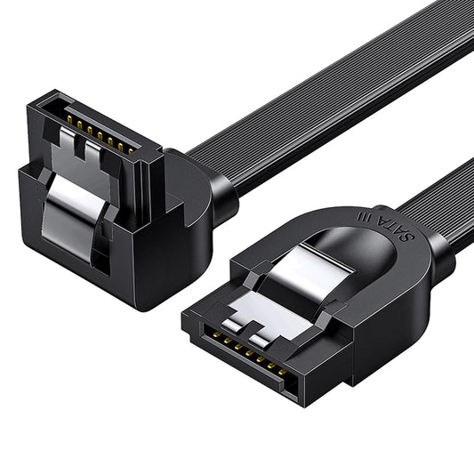 Ugreen Winkel SATA 3.0 Kabel 0,5 m – Schwarz Hochgeschwindigkeit - MIZO.at