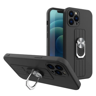 iPhone 13 Pro Ring Silikon Case – Rot Grip & Stand Edition - MIZO.at