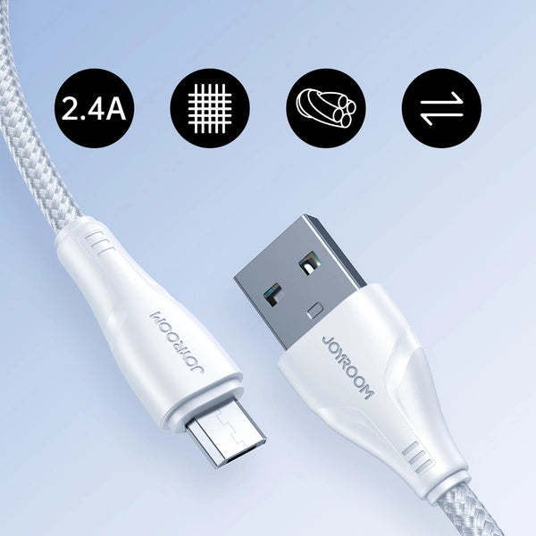 Joyroom 2m USB Cable | Micro USB 2.4A Fast Charging & Data Transfer - MIZO.at