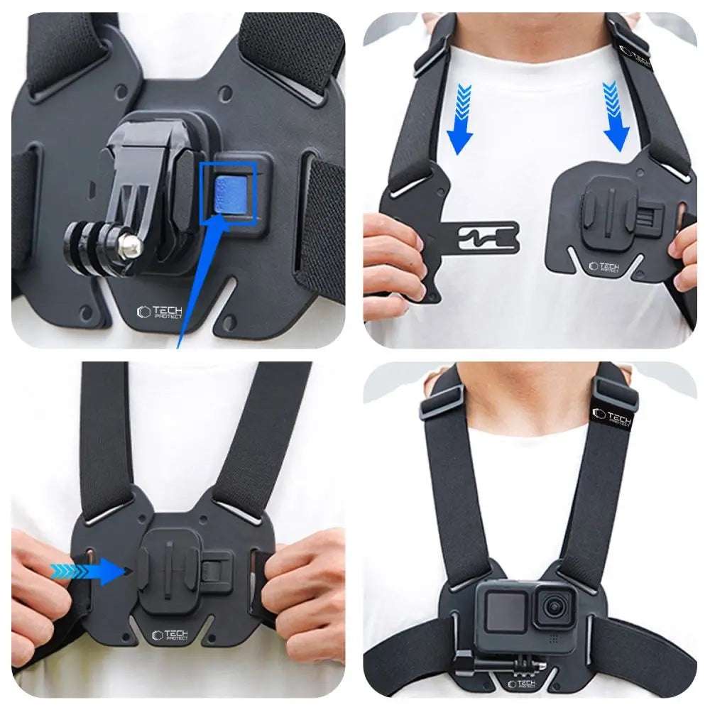 Tech-Protect GA100 Chest Mount | GoPro & DJI Harness - MIZO.at