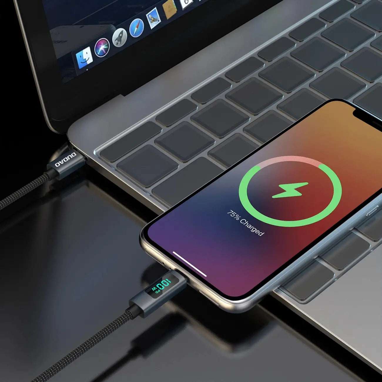 Dudao L7C USB-C Cable | 100W Fast Charge with LED Display - MIZO.at