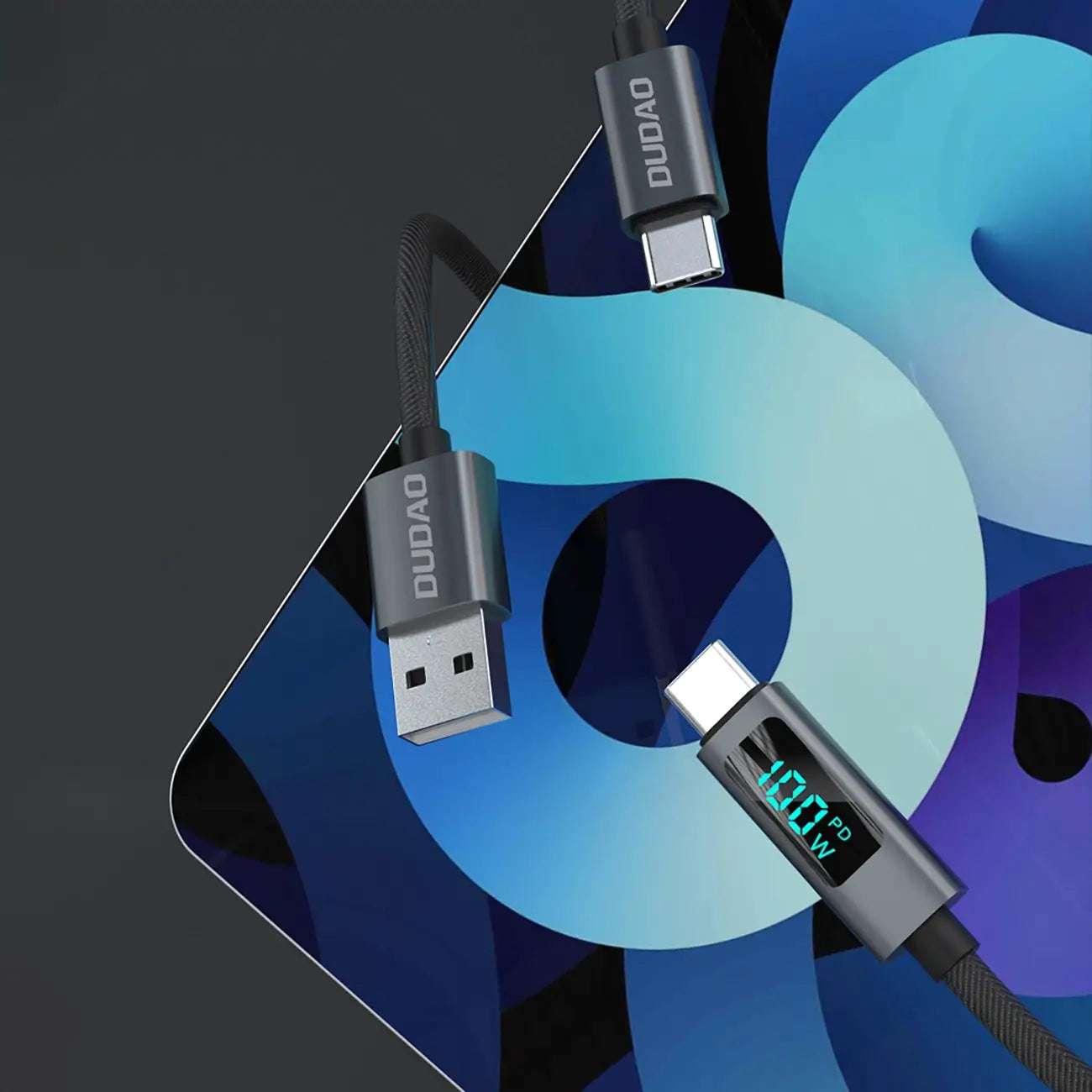 Dudao L7C USB-C Cable | 100W Fast Charge with LED Display - MIZO.at